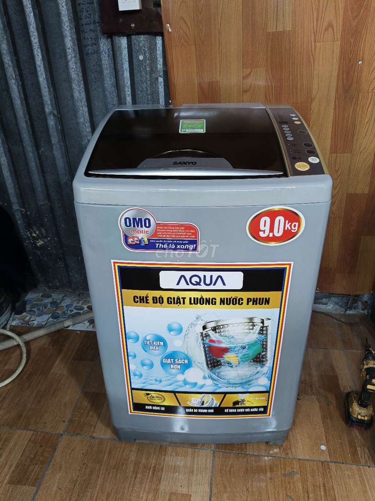 Máy giặt Sanyo Aqua 9kg .BH 6 tháng. Free ship . Mua bán Máy giặt tại Quận 12 Tp Hồ Chí Minh được đăng bởi A cuog hình 1