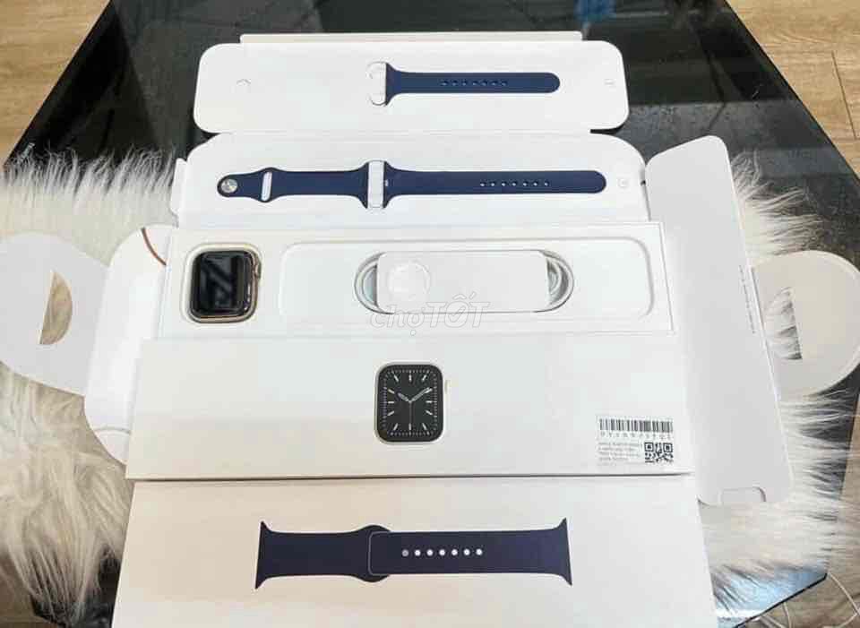 bán đh apple watch sr8:45 Thép gold Likenew fulbox