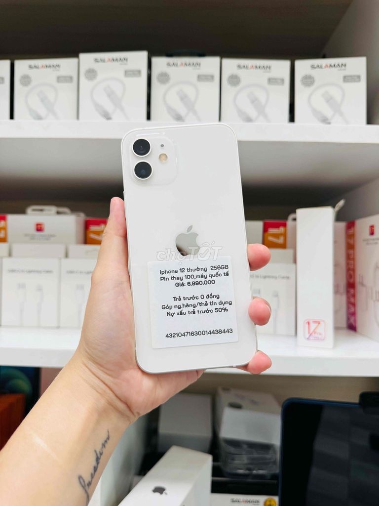 iPhone 12 256GB Trắng đẹp. Mua bán Điện thoại tại Thành phố Long Xuyên An Giang được đăng bởi Ngân KNmobile An Giang  hình 1