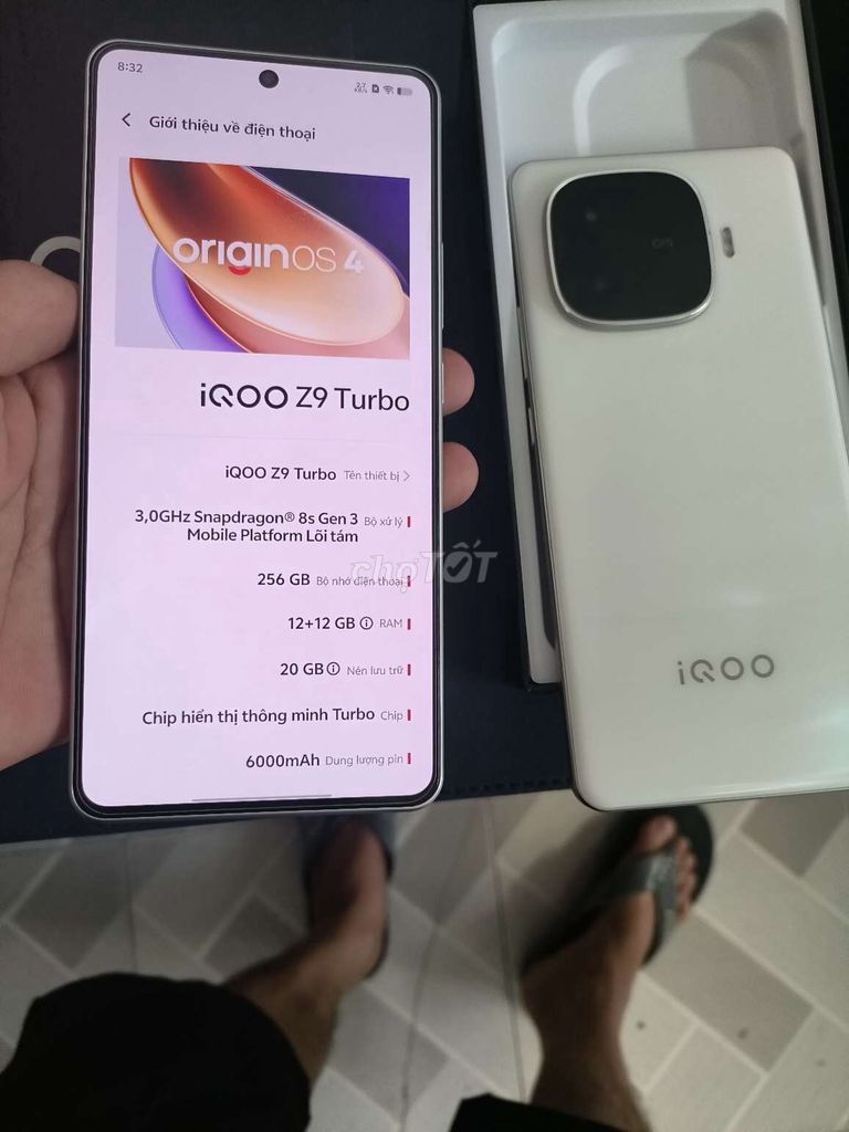 Vivo IQ00 Z9 turbo 5G 12-256 chíp 8s gen 3