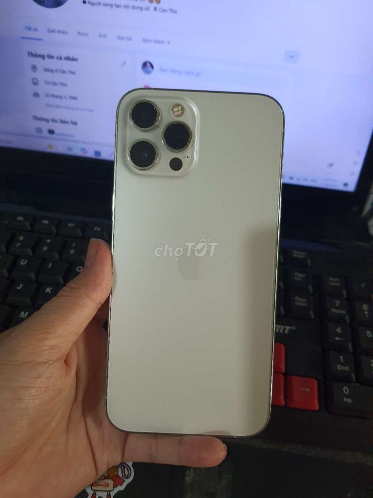 Apple iPhone 12 Pro Max 128GB full face. Mua bán Điện thoại tại Quận Ninh Kiều Cần Thơ được đăng bởi kSang hình 1