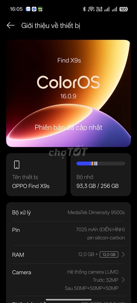 Oppo Find X9s 12GB 256GB Xám. Mua bán Điện thoại tại Quận Hoàng Mai Hà Nội được đăng bởi Hải lee hình 1