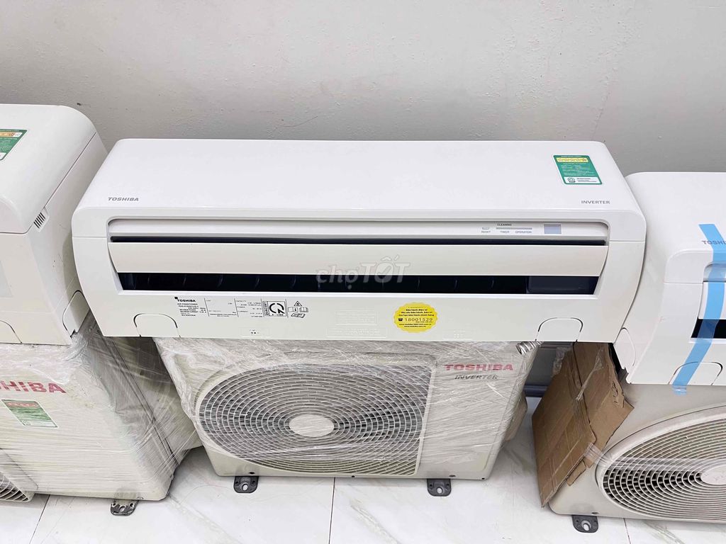 💥máy lạnh TOSHIBA 1HP INVETER mới 95-98%