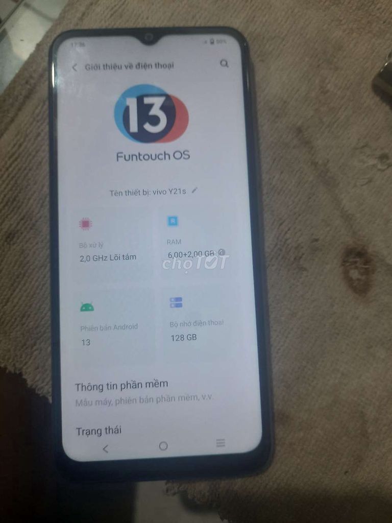 Vivo Y21s 128GB Xanh. Mua bán Điện thoại tại Thành phố Biên Hòa Đồng Nai được đăng bởi quang hình 1