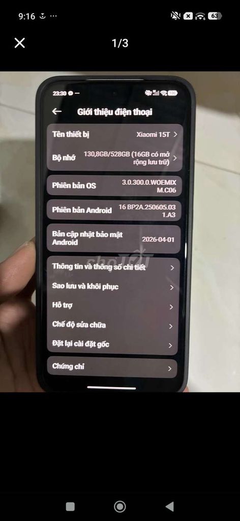 Xiaomi 15T 12GB/512GB. Mua bán Điện thoại tại Huyện Châu Thành Long An được đăng bởi La Minh Hoàng  hình 1
