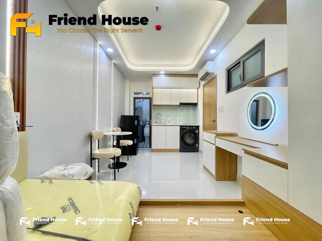 CĂN HỘ CHO THUÊ 20m2 FULL NỘI THẤT CÓ THANG MÁY  GẦN EMART,CÔNG VIÊN