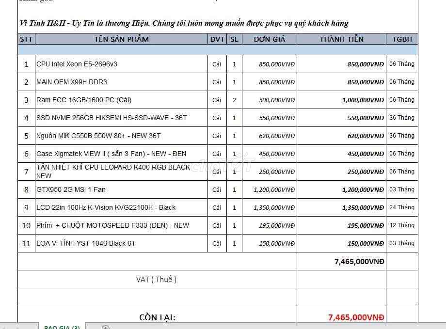 em cần bán bộ pc kèm luôn bàn ghế. Mua bán Máy tính để bàn tại Huyện Bến Lức Long An được đăng bởi Phương La hình 1