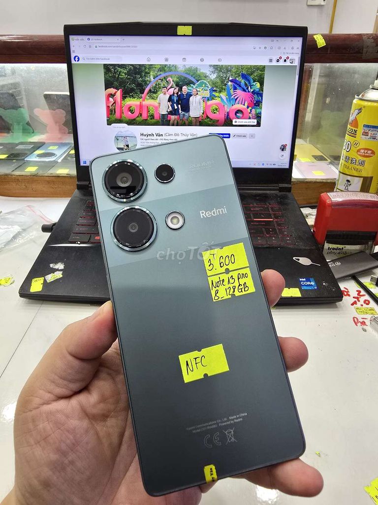 Xiaomi Note 13 Pro 8GB/128GB Đã qua sử dụng. Mua bán Điện thoại tại Thành phố Long Xuyên An Giang được đăng bởi Facebook Cầm Đồ Thúy Vân hình 1