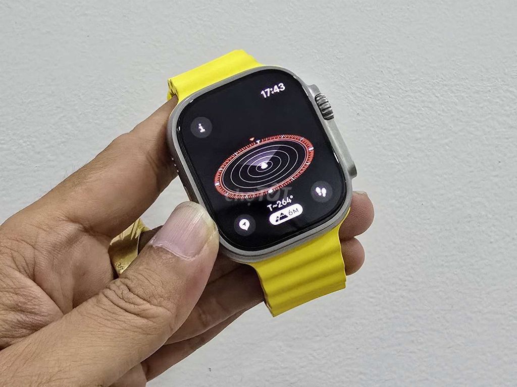 Apple Watch Ultra1 dây Cao Su Vàng Zin có Esim