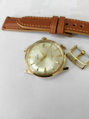 đồng hồ cổ Enica Thụy Sĩ bọc vàng hồng như mới