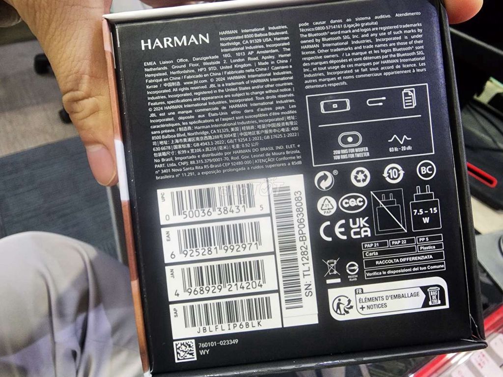 Loa Bluetooth JBL Flip 6 Đen nguyên seal. Mua bán Tivi, Âm thanh tại Quận Đống Đa Hà Nội được đăng bởi Đức hình 1