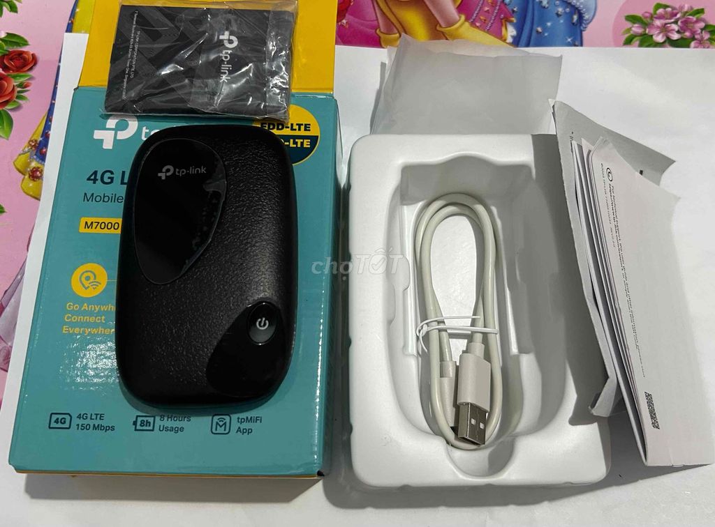 Bộ phát Wifi 4G TP-Link M7000 Đen. Mua bán Phụ kiện (Màn hình, Chuột...) tại Quận Tân Bình Tp Hồ Chí Minh được đăng bởi Vinh phúc hình 1