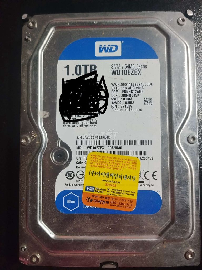 Ổ cứng HDD WD WD10EZEX 1TB và 500gb. Mua bán Linh kiện (RAM, Card...) tại Huyện Phù Cát Bình Định được đăng bởi Hoàng Lê hình 1