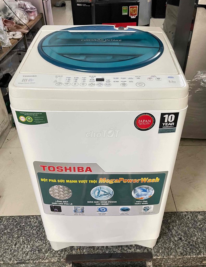 Máy giặt Toshiba 8.2kg giặt vắt êm tiết kiệm new 9. Mua bán Máy giặt tại Quận Bình Tân Tp Hồ Chí Minh được đăng bởi Điện Lạnh Gia Việt Quận Bình Tân hình 1