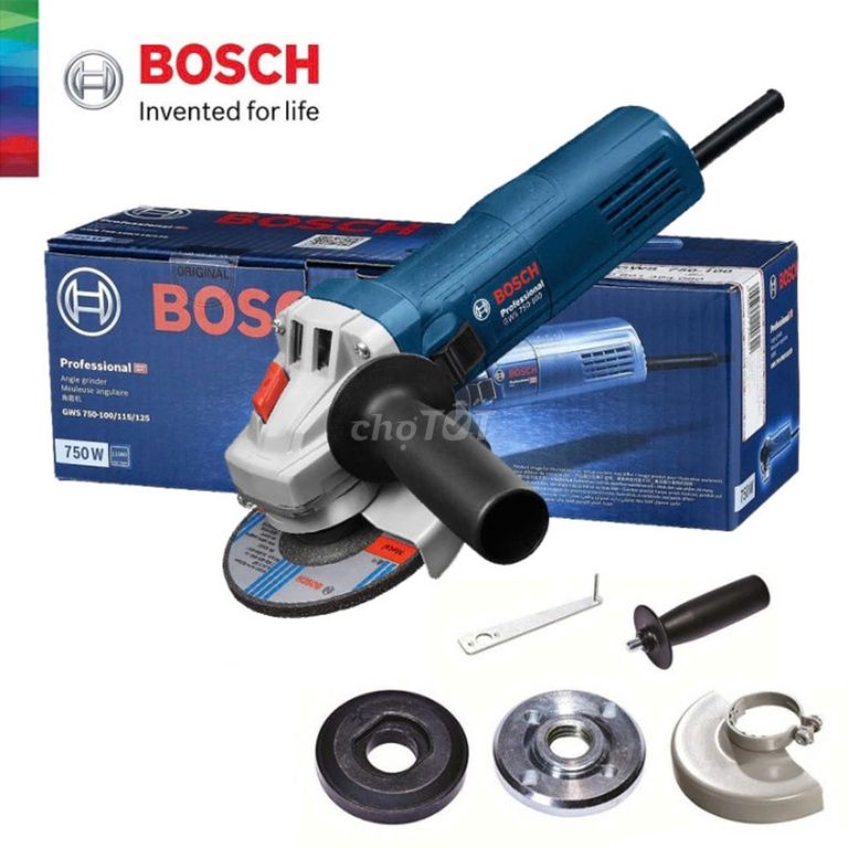 Máy mài góc 100mm Bosch chính hãng GWS 750-100