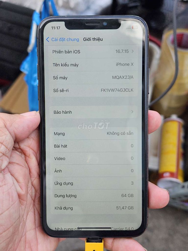 iPhone X 64GB quốc tế giá rẻ . Mua bán Điện thoại tại Quận 8 Tp Hồ Chí Minh được đăng bởi Thiên Hòa mobile  hình 1