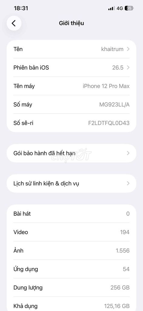 Apple iPhone 12 Pro Max 256GB Xám. Mua bán Điện thoại tại Quận Cẩm Lệ Đà Nẵng được đăng bởi Hoàng Khải hình 1
