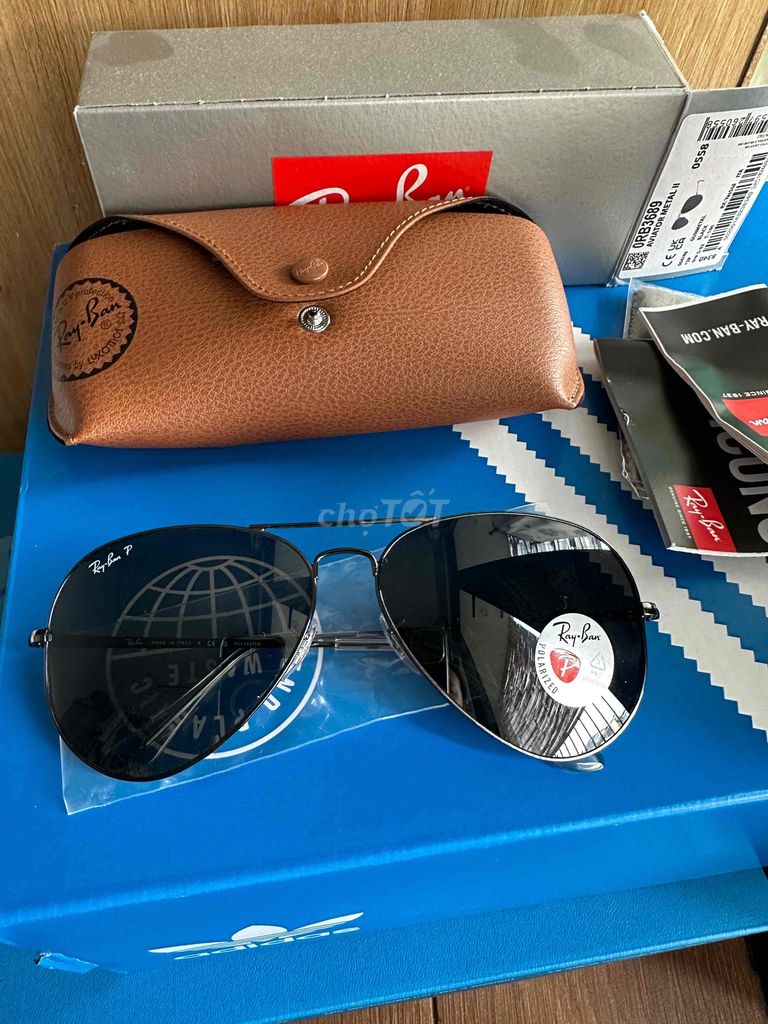 kính phi công rayban polarized hàng nhập Mỹ