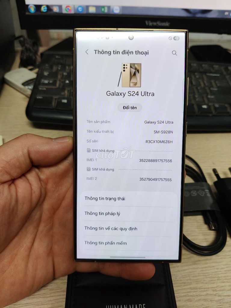 Samsung Galaxy S24 Ultra 512G Vàng. Mua bán Điện thoại tại Quận Hai Bà Trưng Hà Nội được đăng bởi Quốc Bảo hình 1