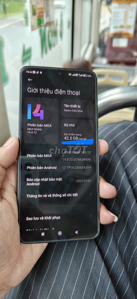 Xiaomi Redmi K60 Ultra Đen 16/256GB. Mua bán Điện thoại tại Thành phố Long Xuyên An Giang được đăng bởi Lê Lộc Tấn hình 1