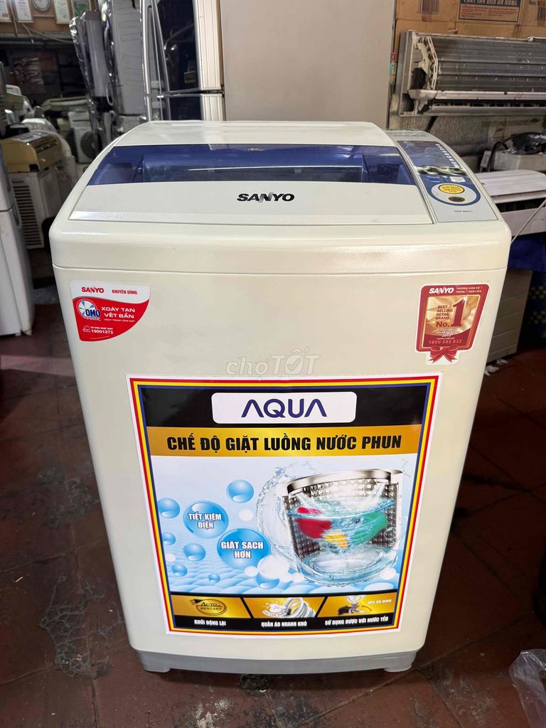 Máy giặt Sanyo 8.5kg Trắng Tiết kiệm điện. Mua bán Máy giặt tại Quận 8 Tp Hồ Chí Minh được đăng bởi Điện Lạnh Giá Tốt hình 1