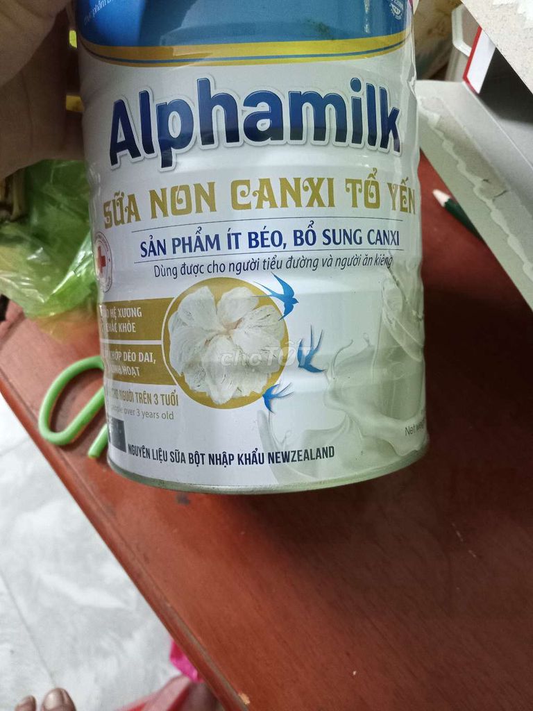 Sữa hộp alphamilk canxi tổ yến, 900g, 150k