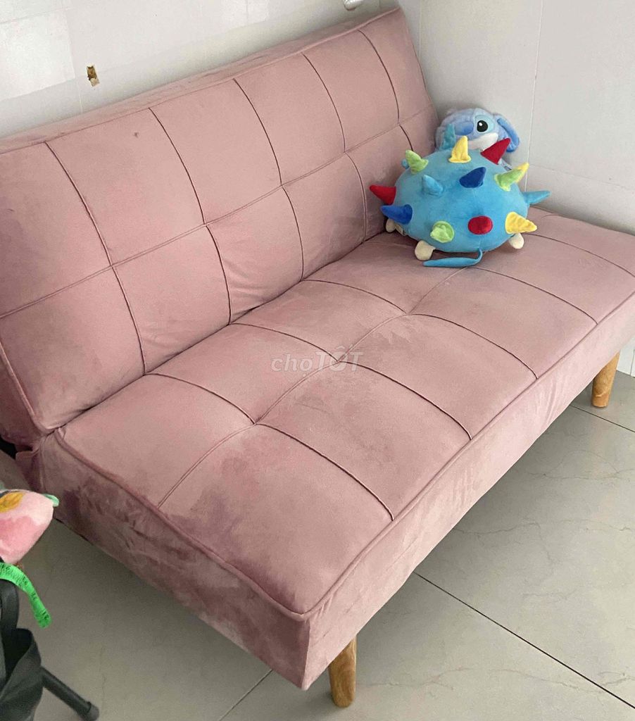 Ghế sofa vải 1m2 màu Hồng. Mua bán Bàn ghế tại Thành phố Thủ Đức Tp Hồ Chí Minh được đăng bởi Anh Văn Nguyễn hình 1