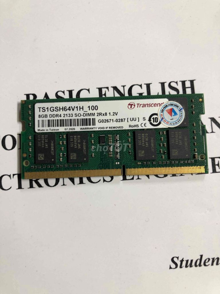 RAM Transcend 8GB DDR4. Mua bán Linh kiện (RAM, Card...) tại Thị xã Quảng Yên Quảng Ninh được đăng bởi Hung hình 1
