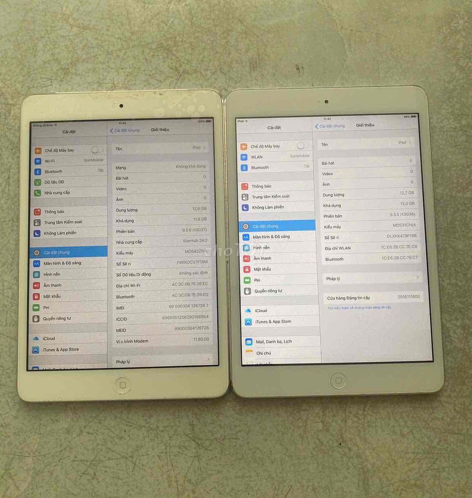 Bán 1 cặp iPad Mini 16GB - Giá tốt. Mua bán Máy tính bảng tại Quận 11 Tp Hồ Chí Minh được đăng bởi Dương Kim Anh hình 2