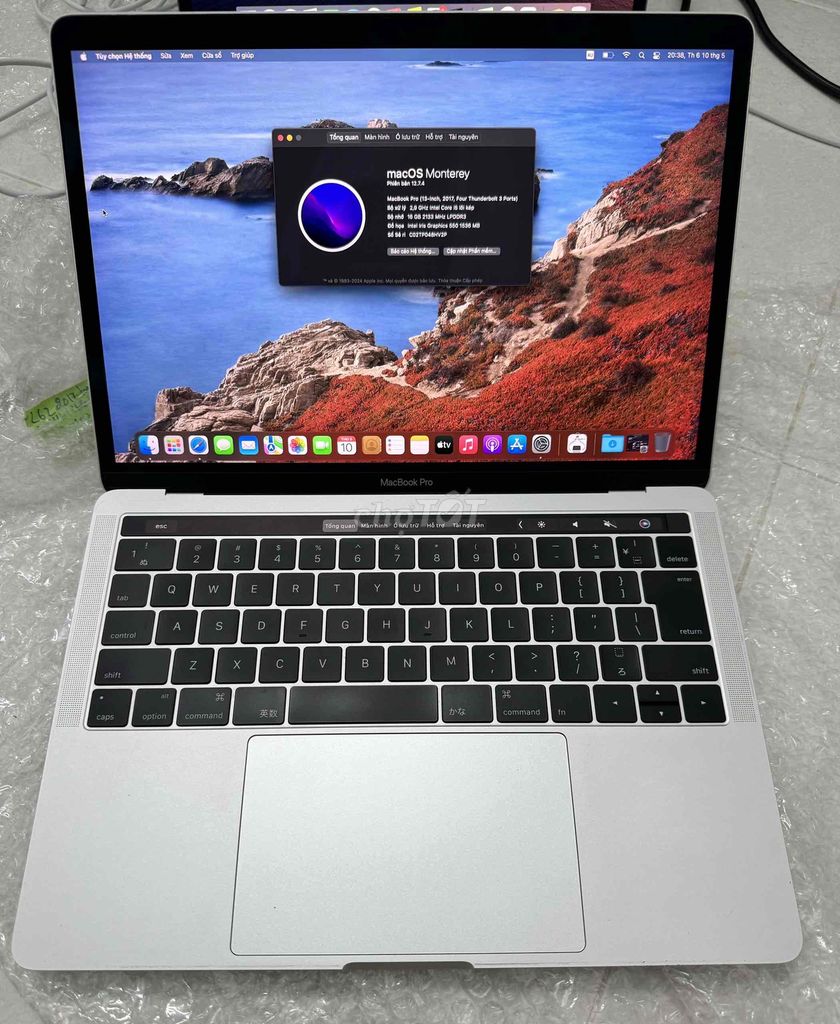 MACBOOK PRO 2017 Touch Bar: i5 RAM 16GB,MÁY XÀI OK