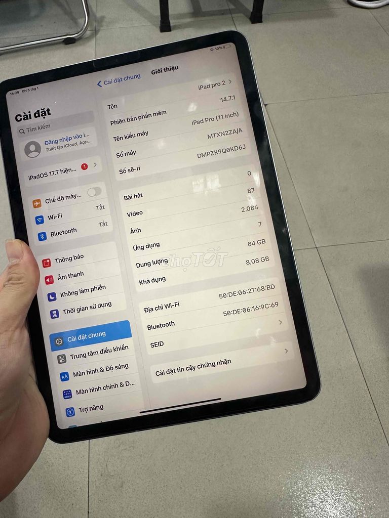 ipad pro 2018 64g việt nam