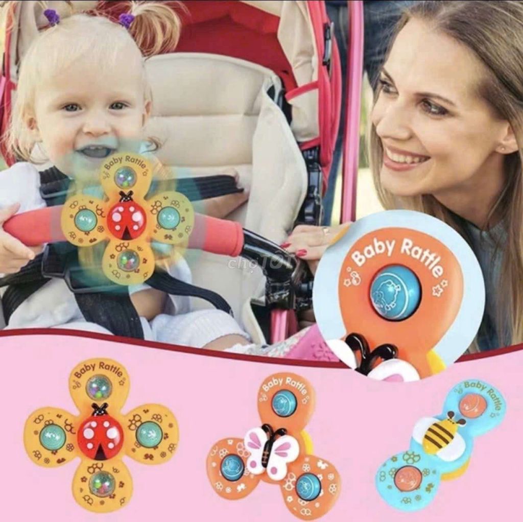 Đồ chơi con quay Nhựa ABS Vàng, xanh, hồng. Mua bán Mẹ và bé tại Thành phố Vĩnh Long Vĩnh Long được đăng bởi ST STORE chuyên sỉ hình 1