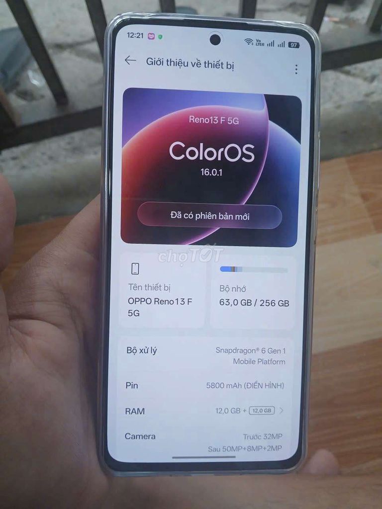 OPPO Reno13 F 5G 256GB Tím. Mua bán Điện thoại tại Huyện Hóc Môn Tp Hồ Chí Minh được đăng bởi TUAN hình 1