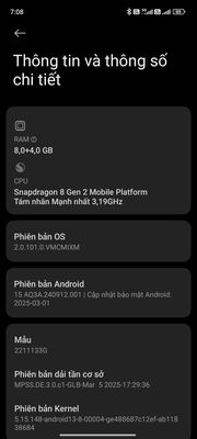 Xiaomi Mi 13 Snapdragon 8 Gen 2 8GB Đã sử dụng