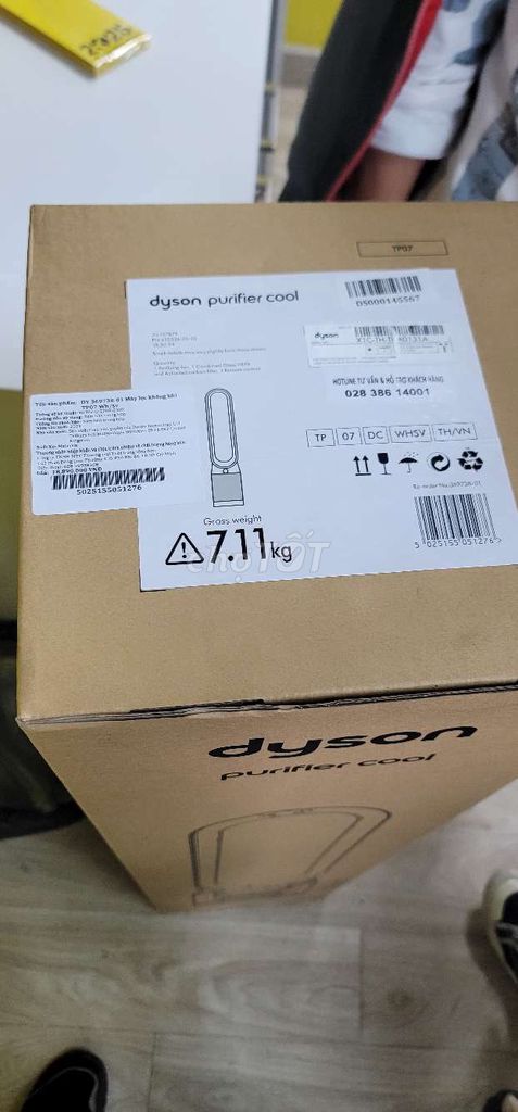 Pass máy lọc không khí Dyson TP07 màu white/silver