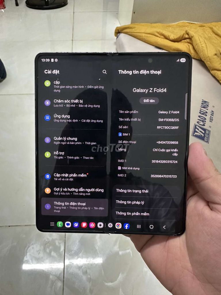Samsung Galaxy Z Fold4 256GB Đen 2 SIM. Mua bán Điện thoại tại Quận 7 Tp Hồ Chí Minh được đăng bởi Hà Hà hình 1