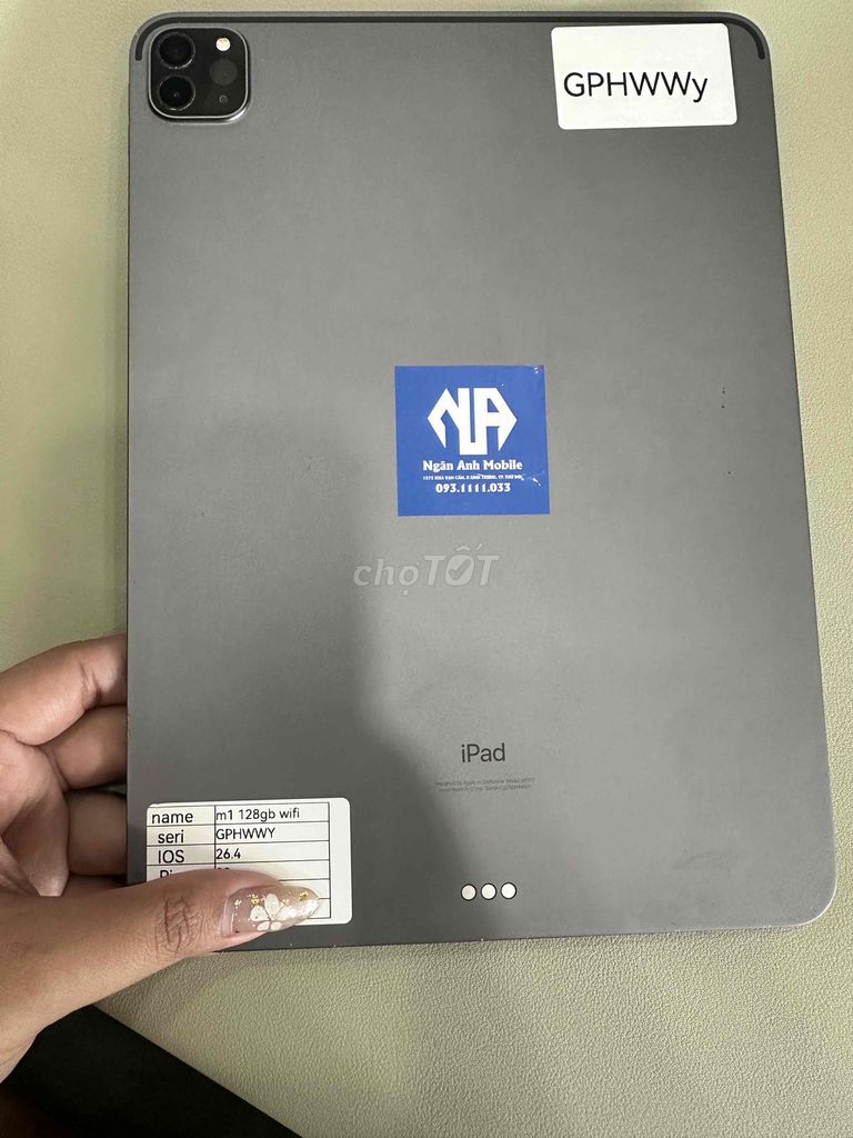 Ipad Pro M1 128GB Wifi 01 Đẹp 99 Giá Tốt. Mua bán Máy tính bảng tại Thành phố Thủ Đức Tp Hồ Chí Minh được đăng bởi Ngân anh mobile hình 1