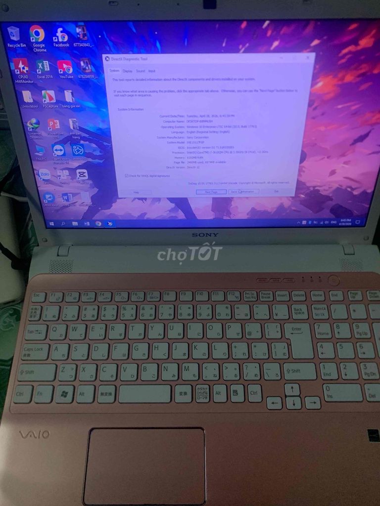 Sony Vaio SVE15117GP i7-3610QM 8GB/120GB. Mua bán Laptop tại Quận 12 Tp Hồ Chí Minh được đăng bởi mạnh hưng  hình 1