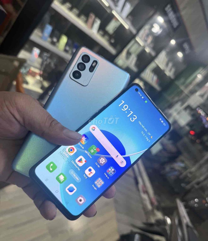Oppo Reno6z 5G  8/-28GB bao zin màn Zin đẹp BH3T. Mua bán Điện thoại tại Quận Bình Tân Tp Hồ Chí Minh được đăng bởi Di Động khmer saigon hình 1