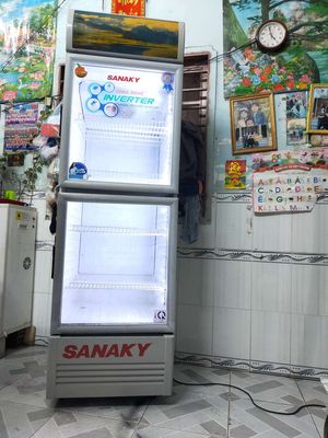 Tủ mát Sanaky Inverter hơn 400 lít máy móc zin tiế