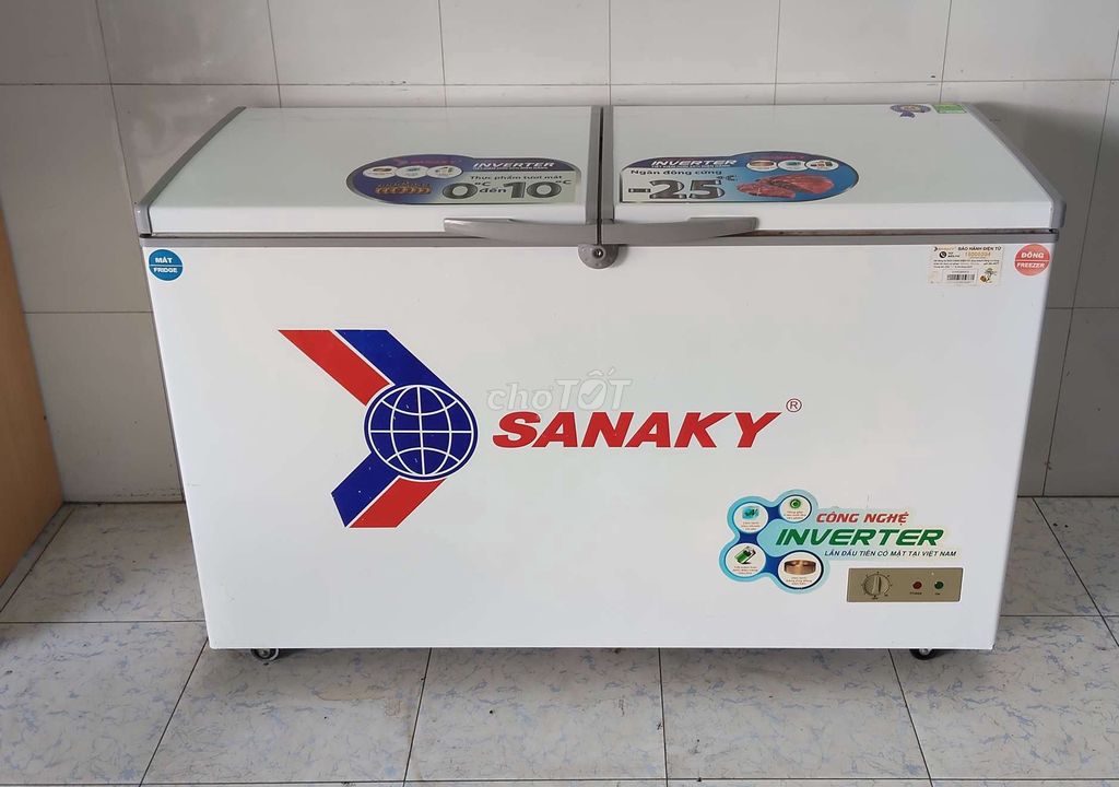 Mới 90% Tủ đông mát Sanaky inverter 400lit. Mua bán Tủ lạnh tại Thành phố Dĩ An Bình Dương được đăng bởi DUY ANH hình 1