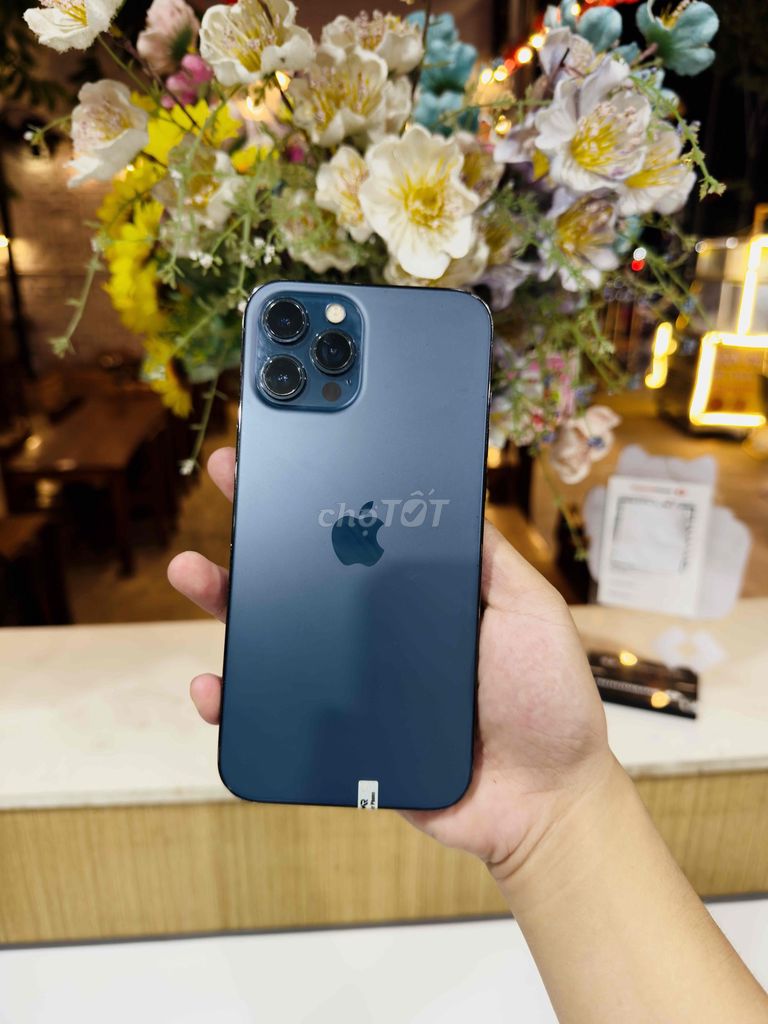 Apple iPhone 12PROMAX 256G xanh blue. Mua bán Điện thoại tại Thị xã Phú Mỹ Bà Rịa - Vũng Tàu được đăng bởi Bi Táo hình 1