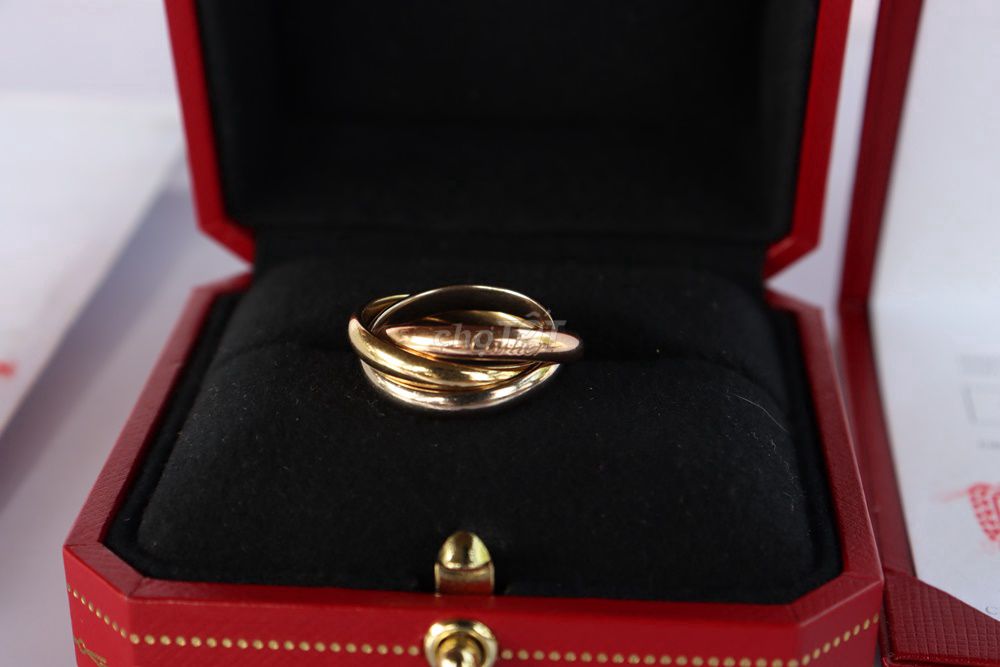 Nhẫn Nữ Cartier Trinity Vàng 18k Size 50mm Fullbox