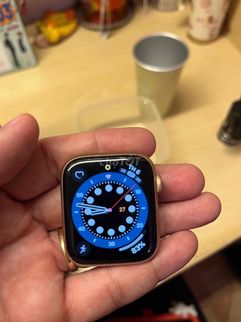 Apple Watch Series 5 GPS 44mm Vàng 63%. Mua bán Thiết bị đeo thông minh tại Huyện Bình Chánh Tp Hồ Chí Minh được đăng bởi Thuận Cao hình 1