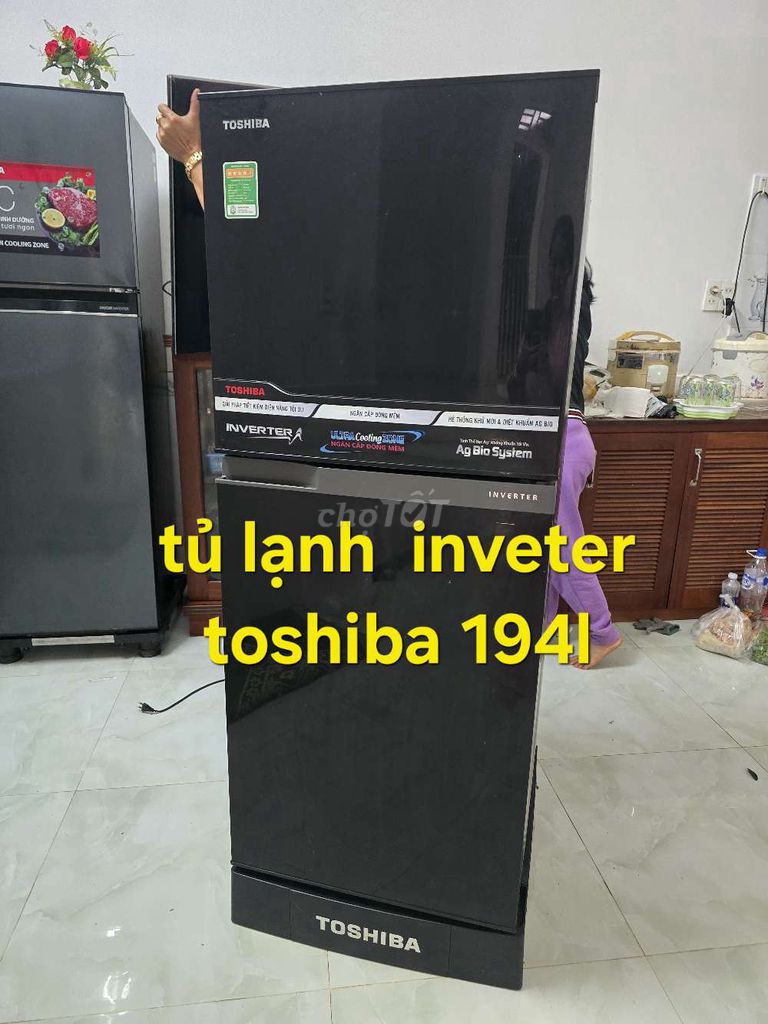 Tủ lạnh Toshiba Inverter 194L Đen. Mua bán Tủ lạnh tại Thành phố Pleiku Gia Lai được đăng bởi  Liênphan hình 1