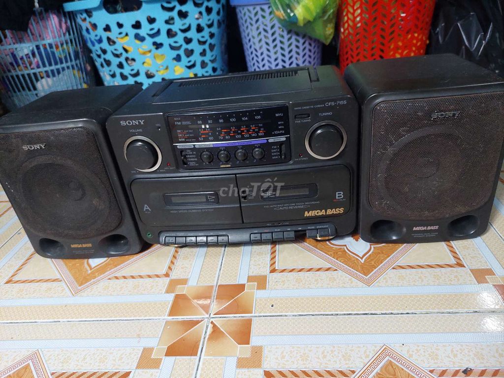 Sony catset 715S Thailan phễu nón lá. Mua bán Tivi, Âm thanh tại Quận 12 Tp Hồ Chí Minh được đăng bởi Cầu Tham Lương hình 1