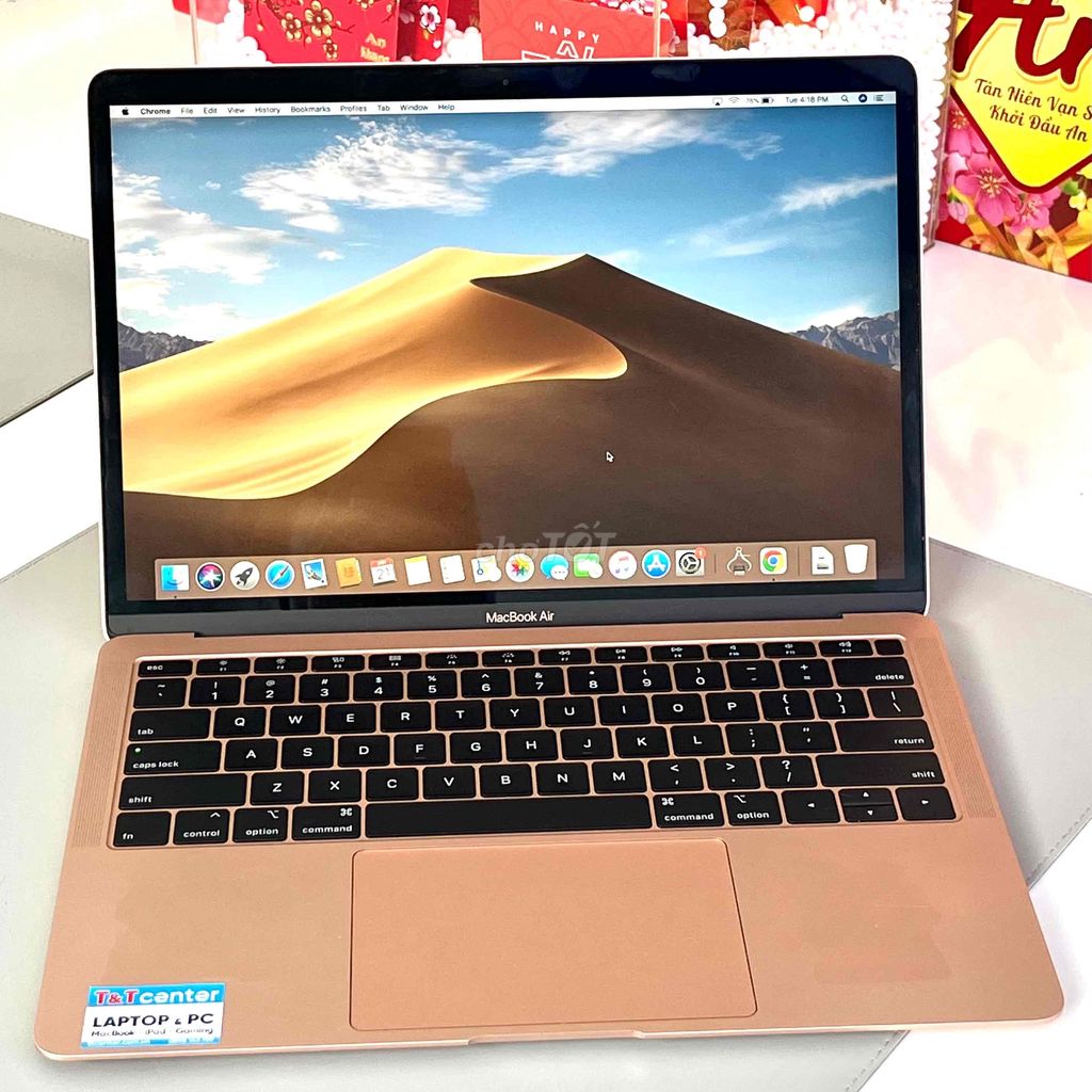 Macbook Air 2018 | Hồng gold, mỏng nhẹ