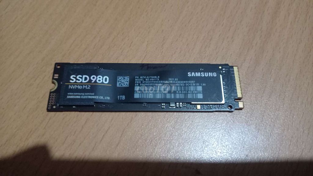 Ổ SSD EVO 980 1 TB SAMSUNG NVME 2280