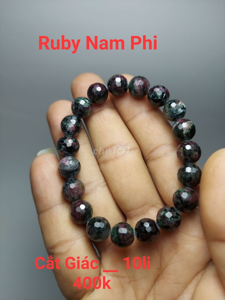 Vòng tay đá ruby n.phi tự nhiên 02