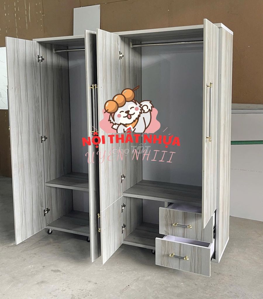 Tủ quần áo-Tủ quần áo-Tủ quần áo-. Mua bán Tủ, kệ gia đình tại Quận 3 Tp Hồ Chí Minh được đăng bởi Nhi Nội Thất Nhựa Giá Xưởng  hình 1